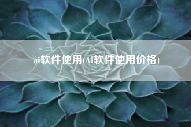 ai软件使用(AI软件使用价格)