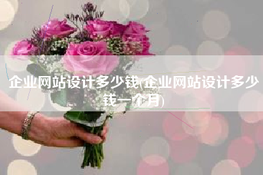 企业网站设计多少钱(企业网站设计多少钱一个月)