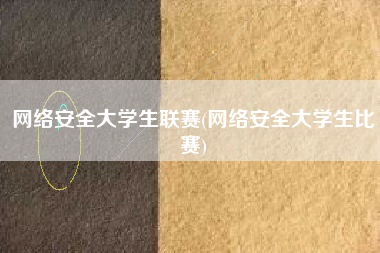 网络安全大学生联赛(网络安全大学生比赛)