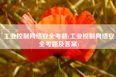 工业控制网络安全考题(工业控制网络安全考题及答案)