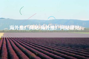海外推广网站(海外推广网站建站)