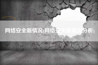 网络安全新情况(网络安全新情况分析)