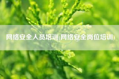 网络安全人员培训(网络安全岗位培训)