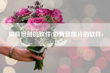 做背景图的软件(做背景图片的软件)