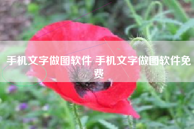 手机文字做图软件 手机文字做图软件免费