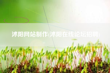 沭阳网站制作(沭阳在线论坛招聘)