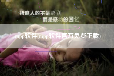 mpp软件(mpp软件官方免费下载)