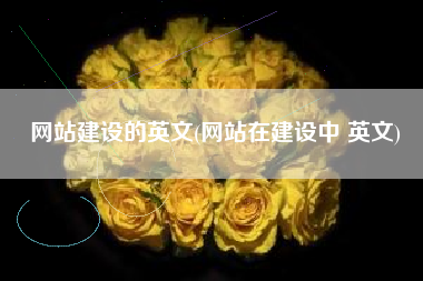 网站建设的英文(网站在建设中 英文)