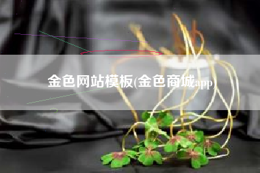 金色网站模板(金色商城app)