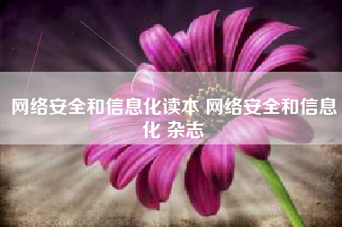 网络安全和信息化读本 网络安全和信息化 杂志
