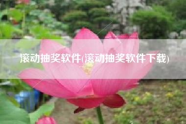 滚动抽奖软件(滚动抽奖软件下载)