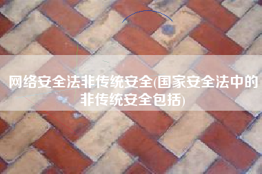 网络安全法非传统安全(国家安全法中的非传统安全包括)