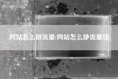网站怎么做流量(网站怎么挣流量钱)
