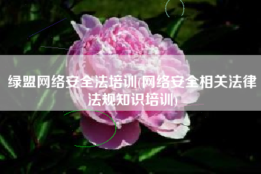 绿盟网络安全法培训(网络安全相关法律法规知识培训)