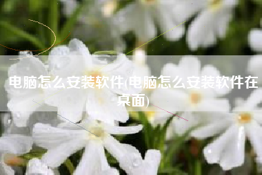 电脑怎么安装软件(电脑怎么安装软件在桌面)