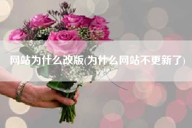 网站为什么改版(为什么网站不更新了)