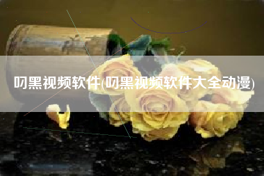叼黑视频软件(叼黑视频软件大全动漫)