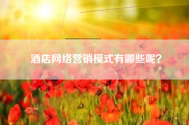酒店网络营销模式有哪些呢？