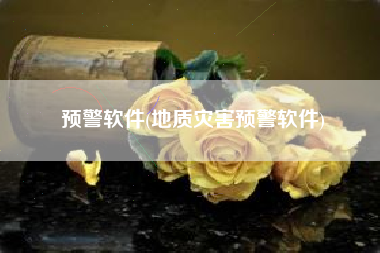 预警软件(地质灾害预警软件)