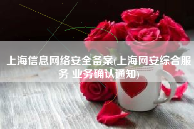 上海信息网络安全备案(上海网安综合服务 业务确认通知)