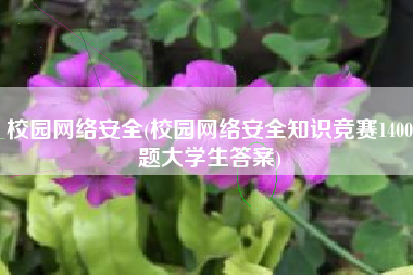 校园网络安全(校园网络安全知识竞赛1400题大学生答案)